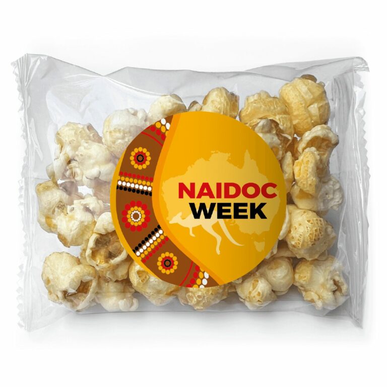 NAIDOC Week Celebration Boomerang Personalised Popcorn Bags