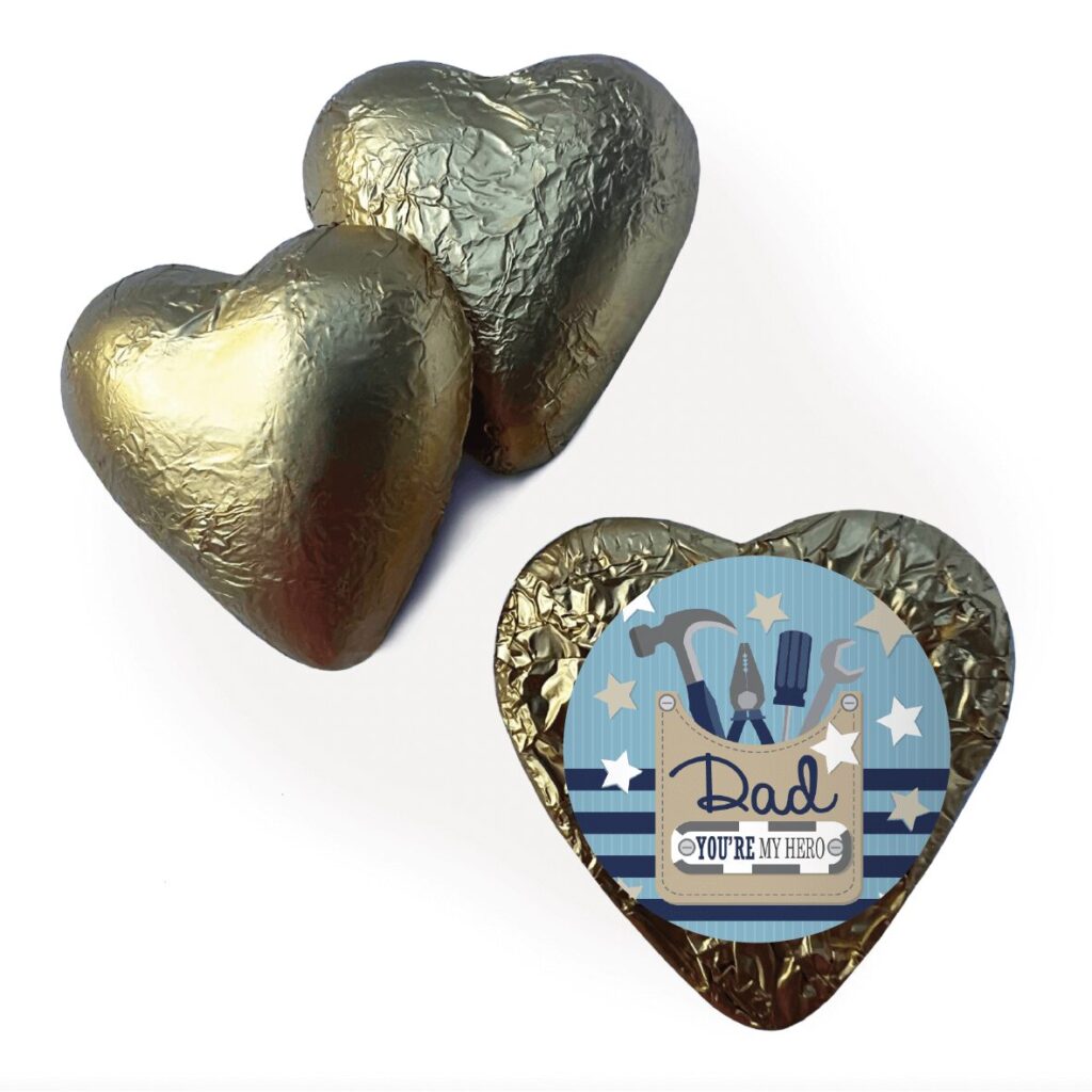 fathers day tools gold heart