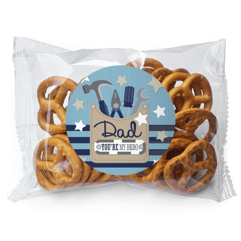 Fathers Day Tools Theme Personalised Pretzel Bags