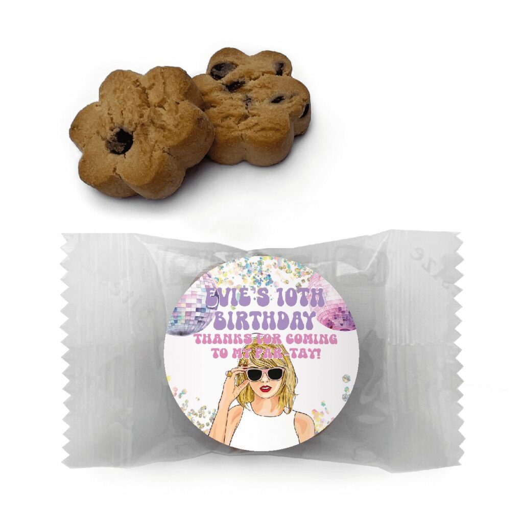 swiftie party personalised cookie favors