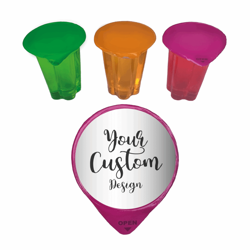 custom design favour perfect jelly cups