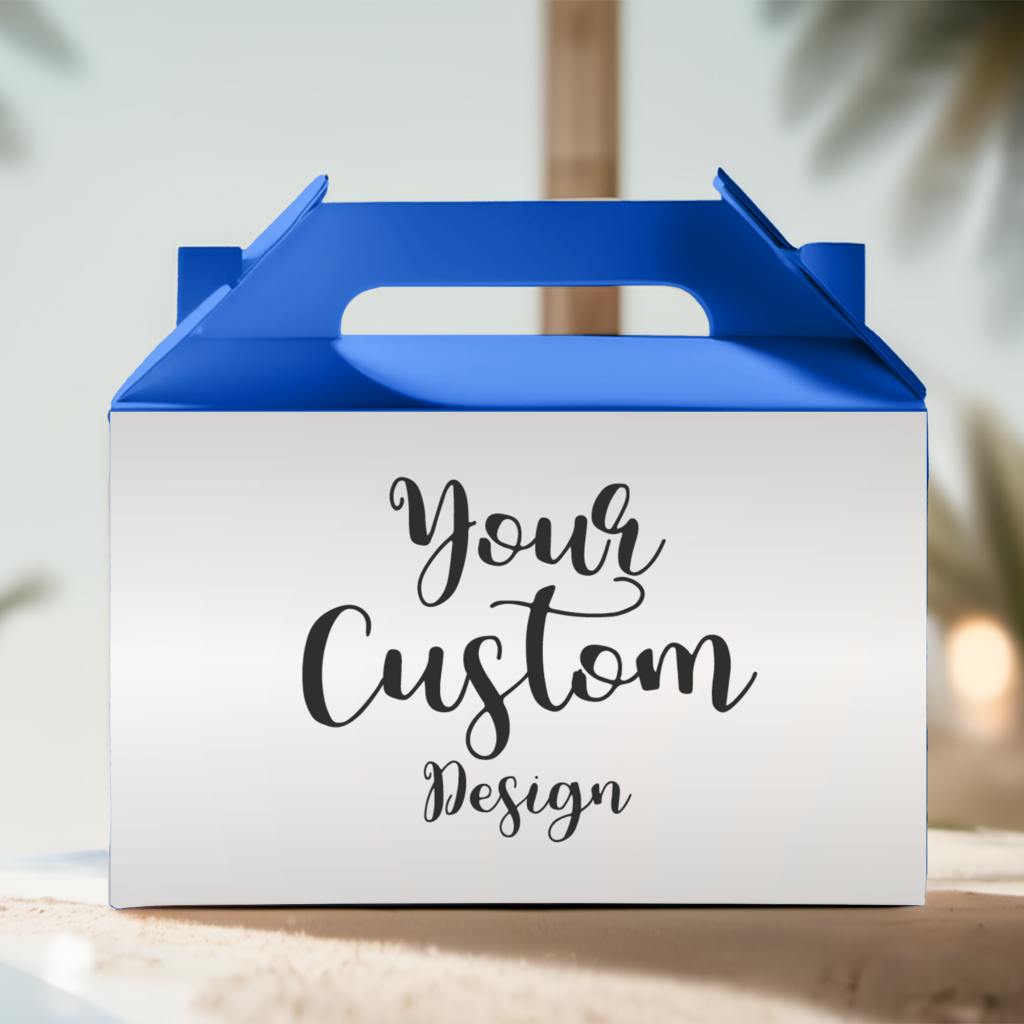 build your own custom designed party lolly box packs blue