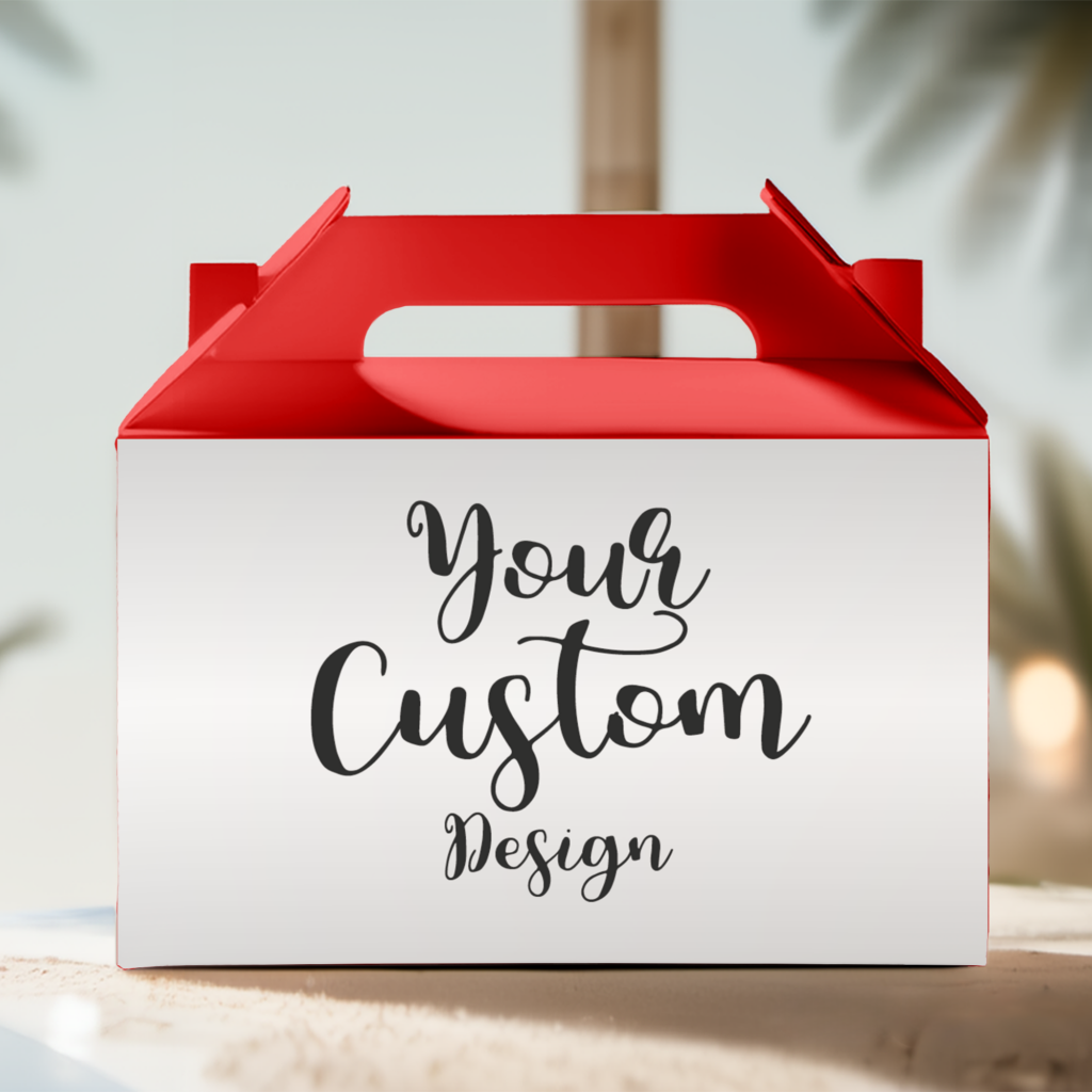 build your own custom designed party lolly box packs red