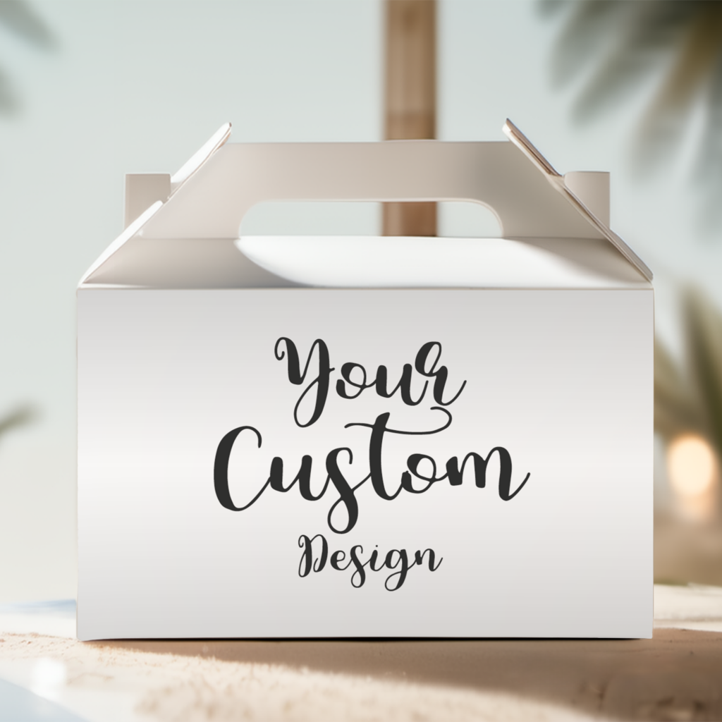 build your own custom designed party lolly box packs white