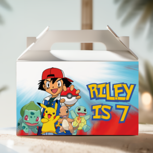 build your own custom designed party lolly box packs pokemon white