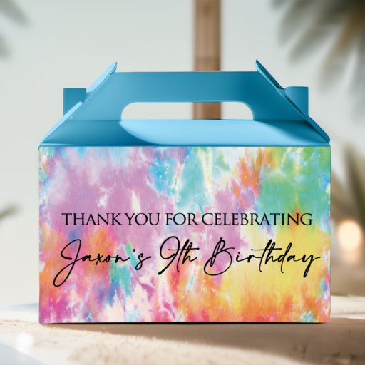 build your own tie dye theme party packs blue