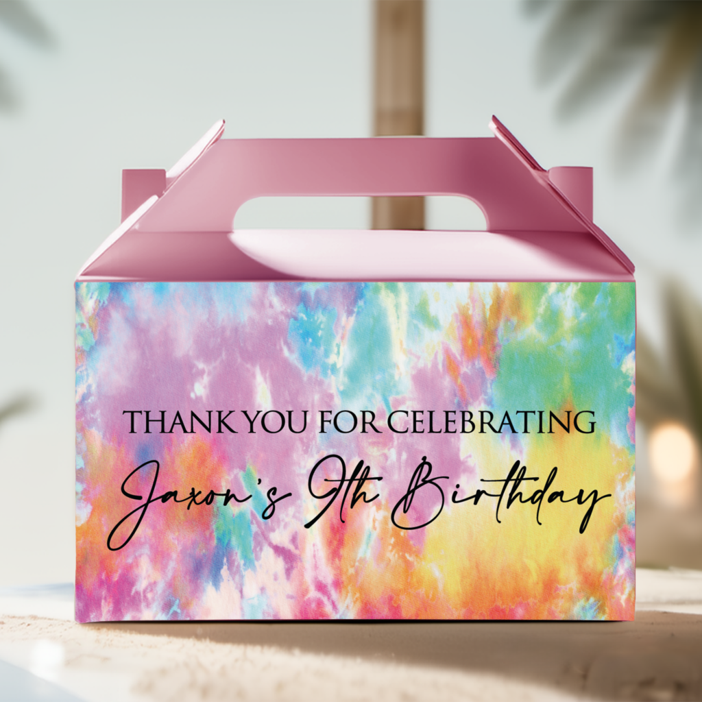 build your own tie dye theme party packs pink