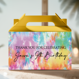 build your own tie dye theme party packs yellow