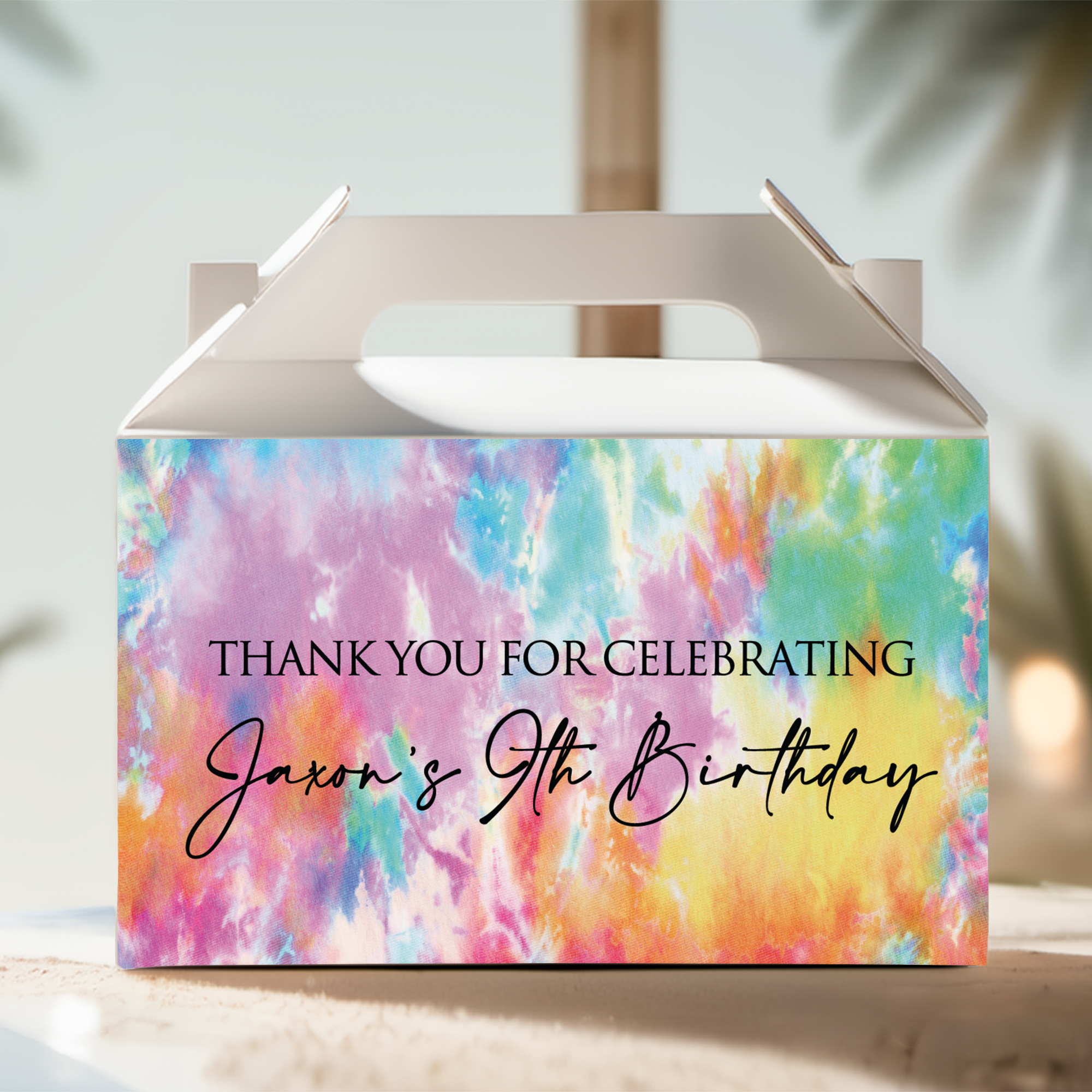 build your own tie dye theme party packs white