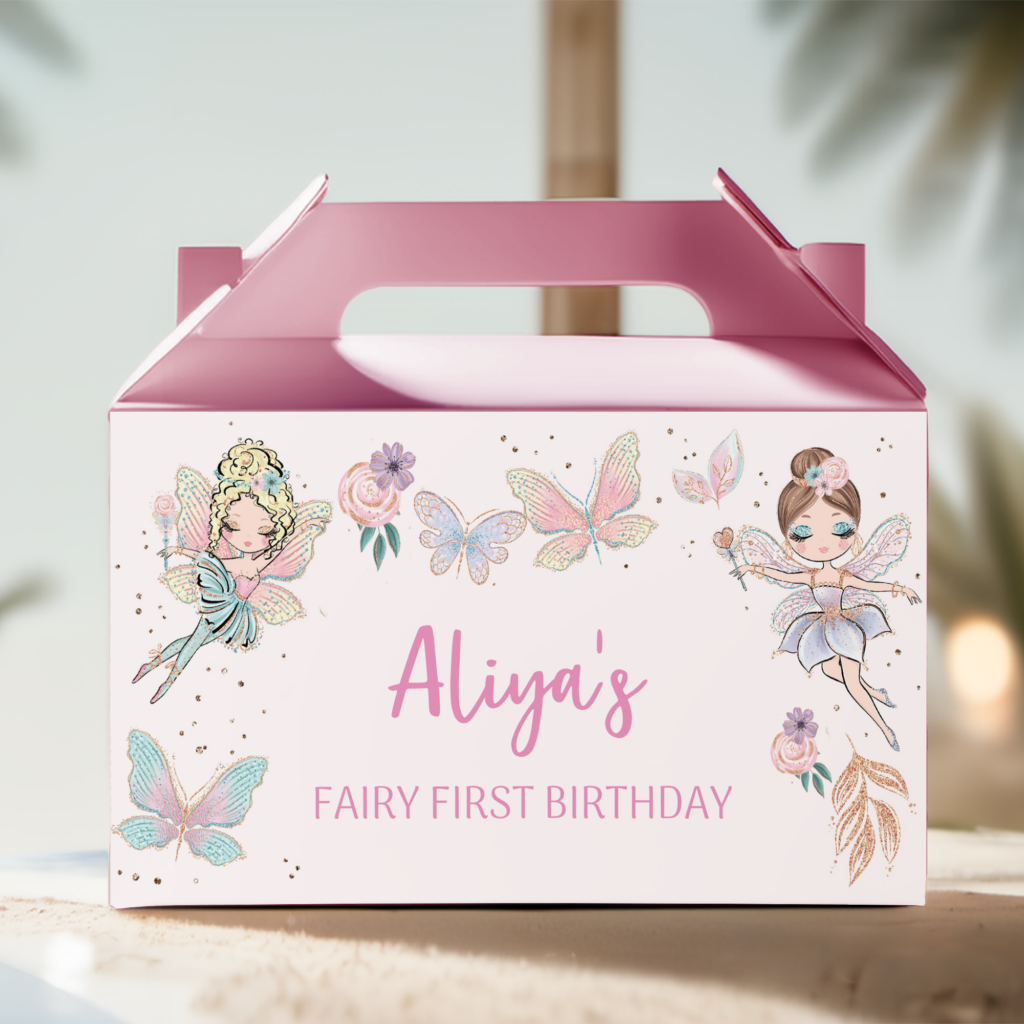 build your own fairy party lolly box pack pink