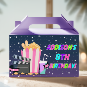 build your own movie party lolly box pack