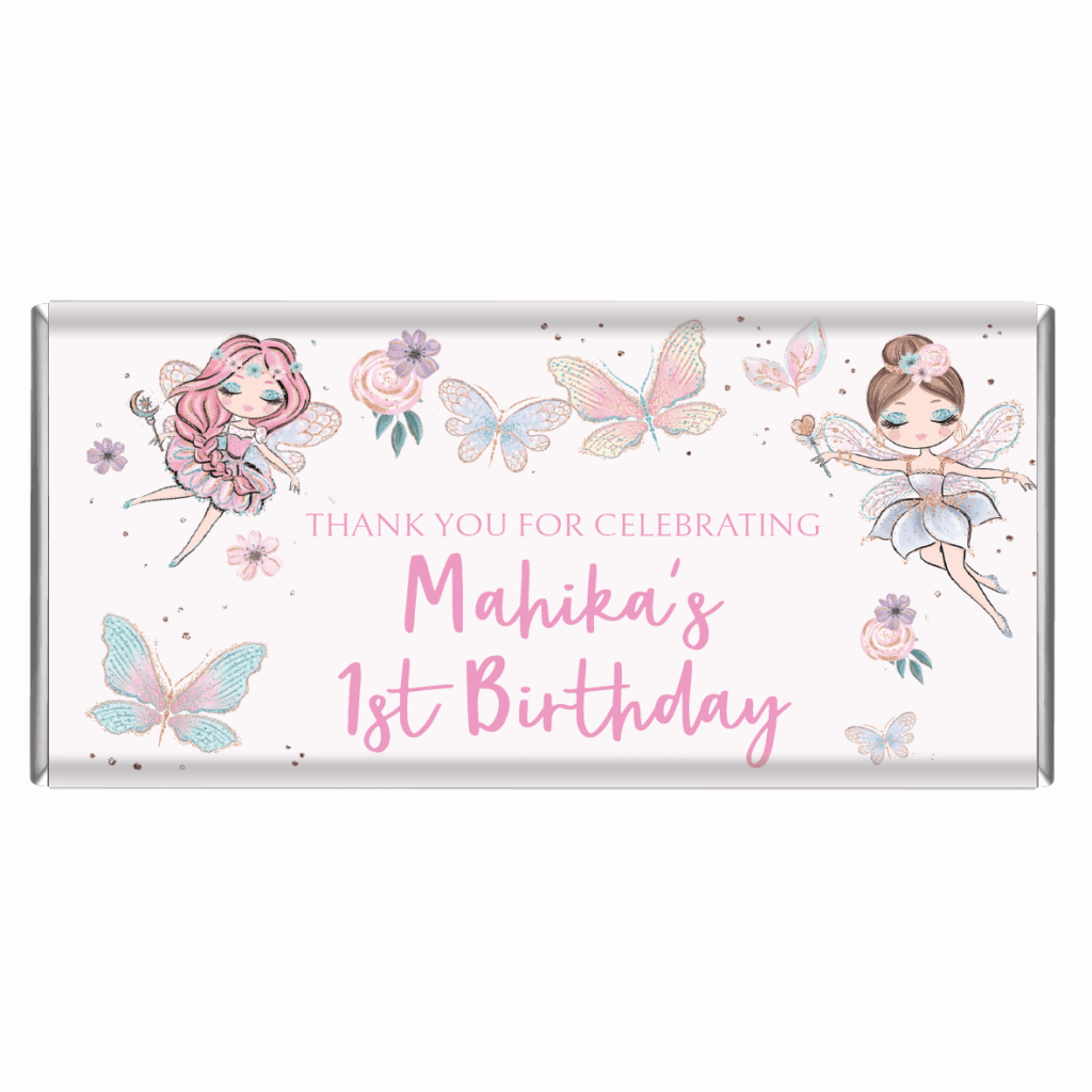 fairy theme chocolate bar