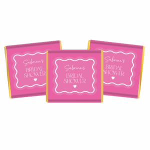 hot pink petite chocolates gold foil